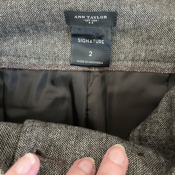 Ann Taylor Signature Wool Blend Lined Pants sz 2 - Picture 10 of 12